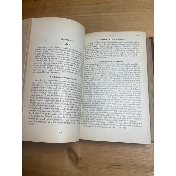 Applied Inorganic Analysis by Hillebrand & Lundell. Cooper Union Library. 1929 - Picture 6 of 6